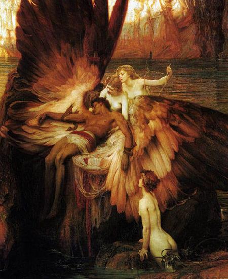 Herbert James Draper Lament for Icarus oil painting image